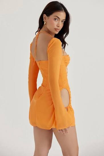 Babydoll Halter Mini Dress